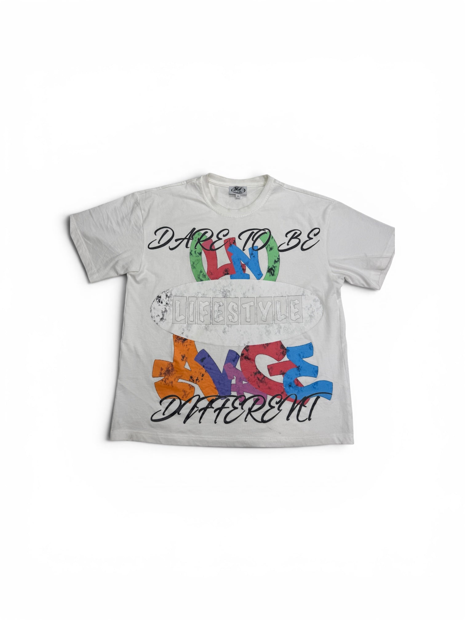 AGAINST THE GRAIN TEE WHITE